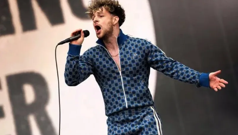 Dan Myers in the studio with Tom Grennan